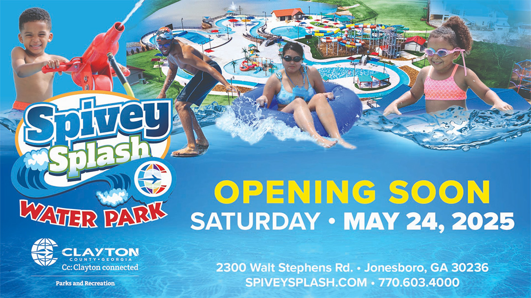Opening day flyer for Spivey Splash 2025
