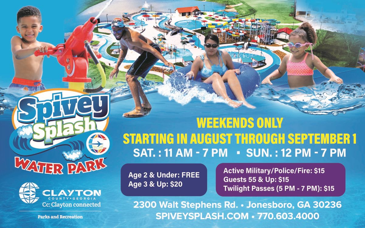 Spivey Splash is Now Weekends Only Flyer